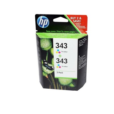 HP Doppelpack Nr. 343 CB332EE 2 x C8766EE ca. 330 Seiten OVP 2019-2020