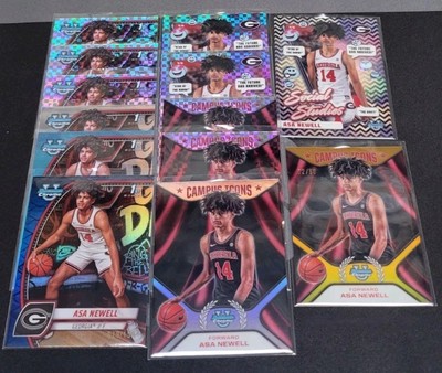 Asa Newell 13 Card Bowman Chrome U Lot Gold /50