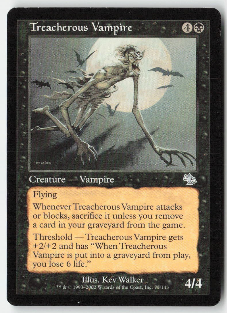 Treacherous Vampire 75 JUD Regular - MP Uncommon