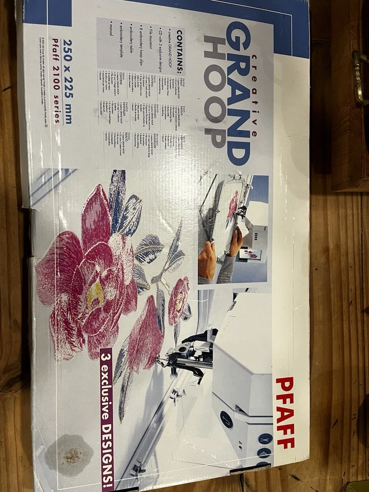 Pfaff Creative Grand Hoop 2100 Series 3 Exclusive Designs Never Used - Image 3 of 4