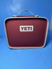 YETI Daytrip Lunch Box Cooler Coldcell Flex Insulation 4 qt Maroon Red/ Gray EUC