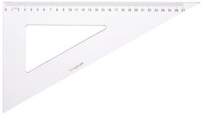 GI41681 Zeichendreieck, 60°, 2 schmutzabweisende Kanten, 30 cm, transparent