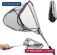 Fishing Net Foldable Minnow Nets with Aluminum Collapsible Telescopic Pole Handl