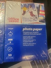 Office Depot High Gloss Premium Inkjet Photo Paper 4x6 50 Sheets - NEW