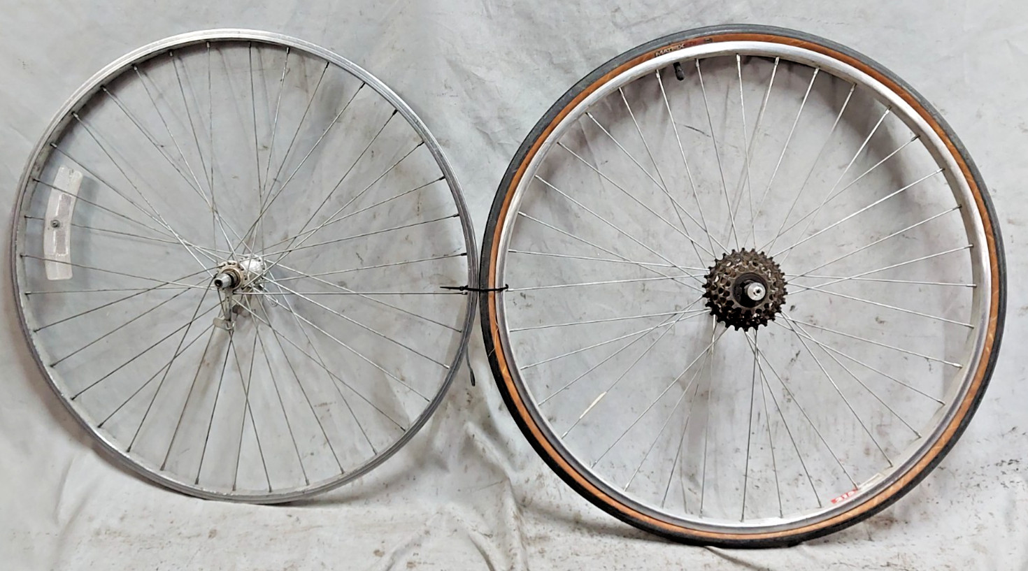 Wheel Set 5 Speed Freewheel Shimano Silver Qr Commute