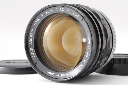 Rare!! CLA'd[MINT] Canon SUPER CANOMATIC R 58mm f/1.2 Lens For FL FD Mount JAPAN