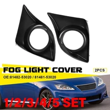 Front Fog Light Cover For 2011-2013 Lexus IS250 IS350 Accessories Black 1-5SET