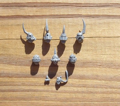 40K Death Guard Plague Marines Heads Mutated Helmet Heads Bits 7 Bitz