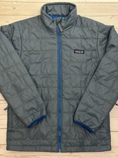 Patagonia Kids Royal/Utility Blue Nano Puff Puffer Jacket Sz L 12  Prima-loft