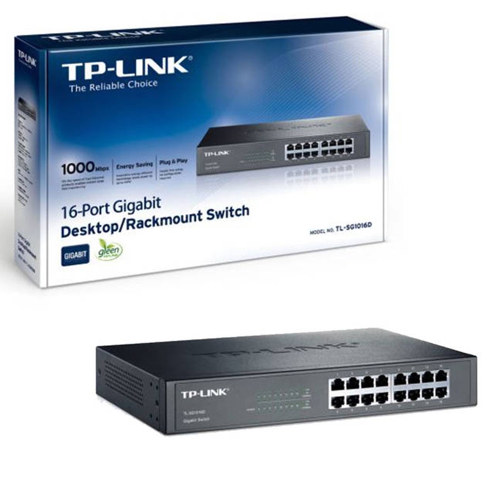 Tp-Link Tl-Sg1016d 16 Port Desktop/Rackmount Gigabit Switch Tl-Sg1016d - Image 9