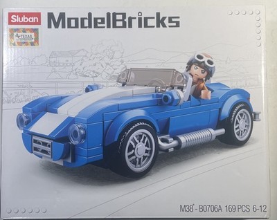 Sluban M38-B0706A Model Bricks Cobra GT40 Car (169 Pieces) New Sealed Box Ford