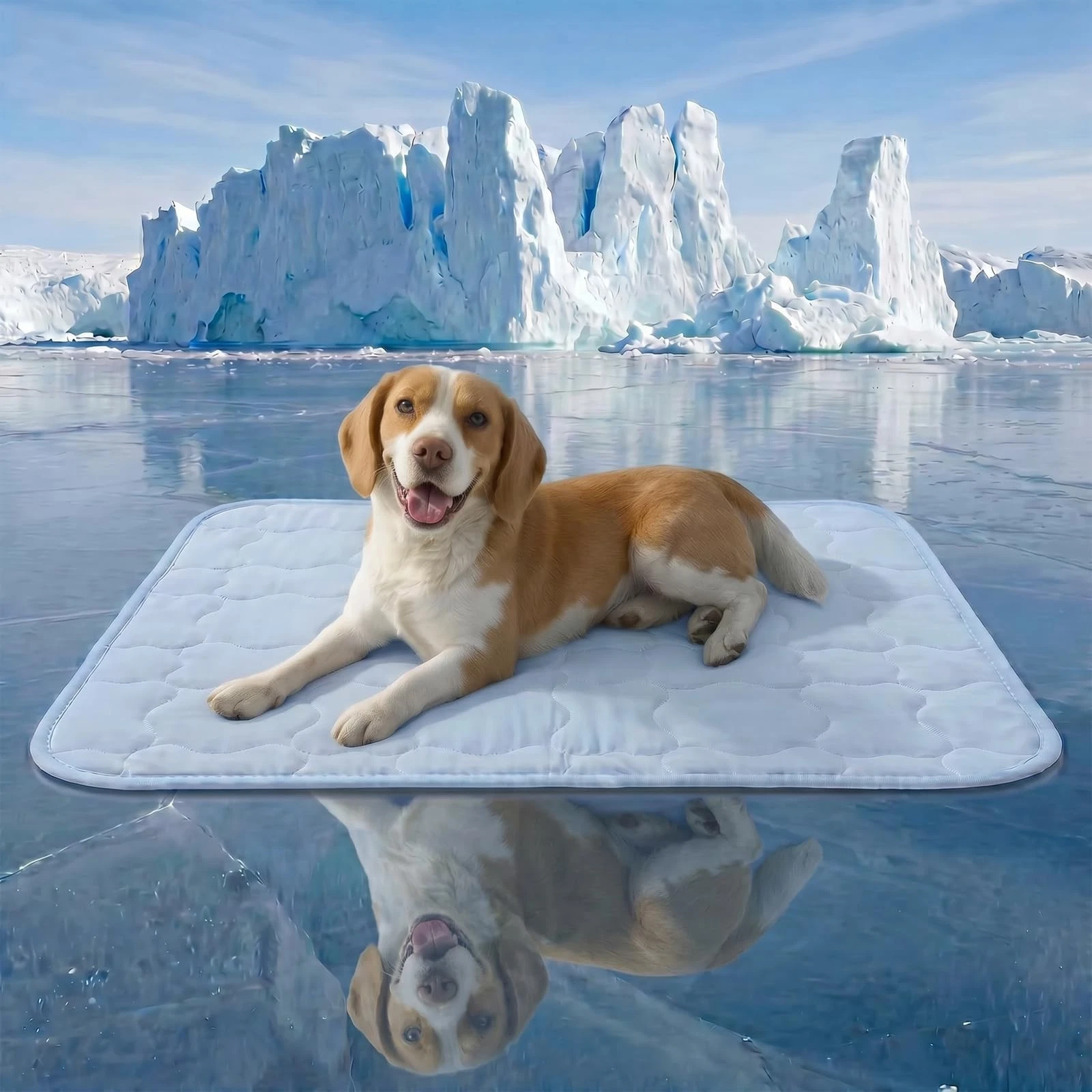 Pet Cooling Mat for Dogs, Breathable & Washable Cold Pad for Large Dogs, Thin...