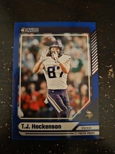 2024 Panini Donruss T.J. Hockenson #178 Blue Press Proof (28)