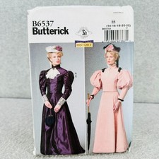 Butterick 6537 Plus Size Costume Top and Skirt Victorian Misses 14-22 Pattern
