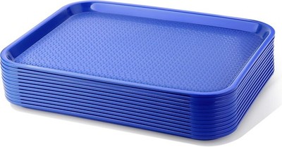 New Star Foodservice Fast Food Tray, 14 x 18 inch, Set of 14 by 18-Inch, Blue
