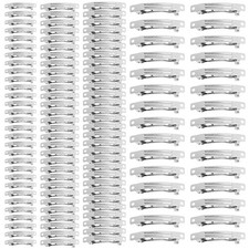 120 Pack Blank DIY Metal French Barrette Hair Clips Snap Alligator for Acces...