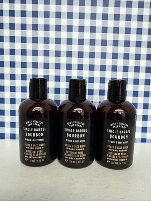 3X ~ Bath & Body Works ~ Single Barrel Bourbon ~ BEARD & FACE WASH