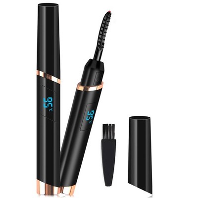 Heated Eyelash Curler Electric Lash Rechargeable, Natural Curling Eye Black Use