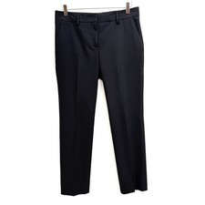 Prada Black Ankle Dress Pants Womens Size 42 Waist 32" Tapered Trousers