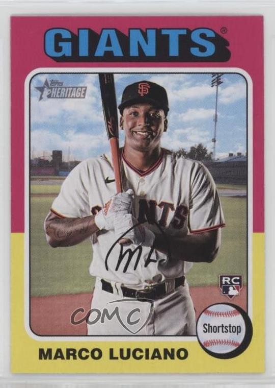 2024 Topps Heritage Rookies Marco Luciano #391 3k6