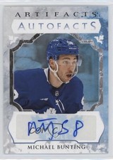 2023-24 Upper Deck Artifacts Auto Facts Michael Bunting #AF-MB Auto pe8