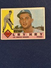 1960 Topps - Larry Sherry #105 (RC).  Los Angeles Dodgers.  Excellent