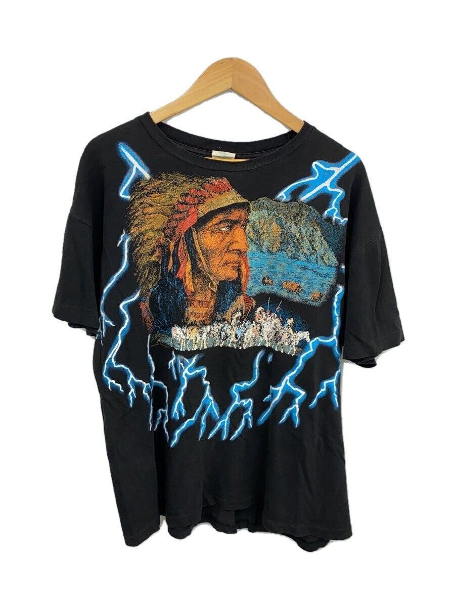 ALTRA T shirt altre marche anni 90 AMERICAN THUNDER XL BLK nativi indiani usata