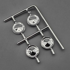 Amt 125 1960 Ford F-100 Parts Kitbash Chrome Custom Hub Caps Amt 125 1960 Ford F-100 Parts Kitbash Chrome Custom Hub Caps