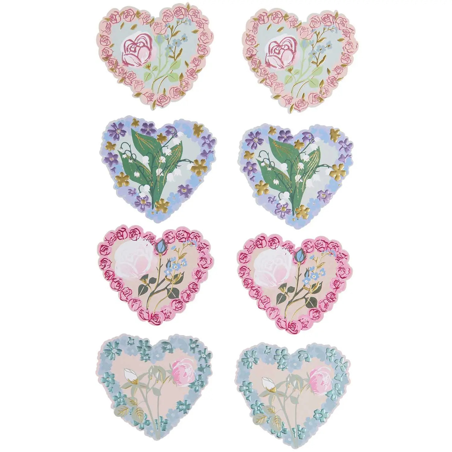 Rico Design Paper Poetry Kartenset La Vie en Rose Herzen - Image 6