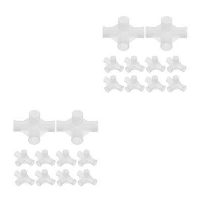 Set of 2 Garderobenzubehöranschluss Schrankstangen-Adapter-Anschluss