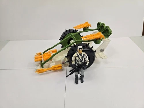 Vintage 1989 Hasbro G.I. Joe Arctic Blast Vehicle W/ Windchill Figure