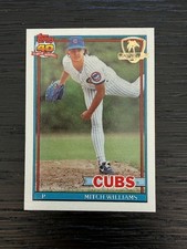 1991 Topps Desert Shield #335 Cubs Mitch Williams MT