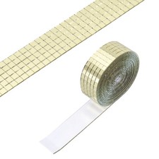 5x5mm Self Adhesive Mirrors Mosaic Tiles, 2500 Pcs Mosaic Sticker, Gold Tone