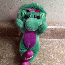 Vintage 1992 Baby Bop Plush Lyons Group Barney Dinosaur Green 9  Stuffed Animal