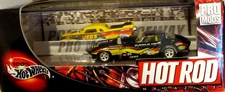 HOT WHEELS 100% HOT ROD MAGAZINE PRO RODS CAR SET '67 CORVETTE VS JEG'S 37 CHEVY