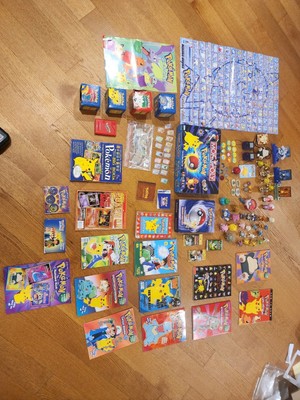 MASSIVE Pokemon Collectible Lot With Vintage Cards, Comics, Books, Toys, Games
