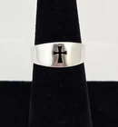 James Avery Sterling Silver Narrow Crosslet Band Ring Size 6.5 - 4.7g