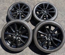 Mazda 3 2019-2025 18 Oem Wheels Rims Tires Black Set Of 4