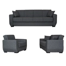 Marcia Gray Fabric Sofa Bed/Loveseat/Armchair