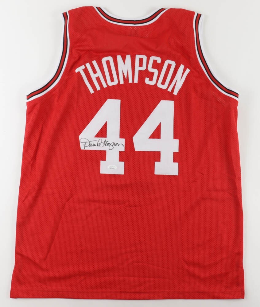 David Thompson Autographed Signed N C State Wolfpack Jersey (JSA COA) #1 Overall NBA Pk 1975 