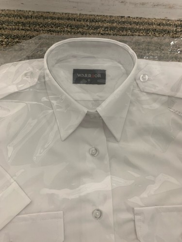 Female White Security Style Shirt Size 8