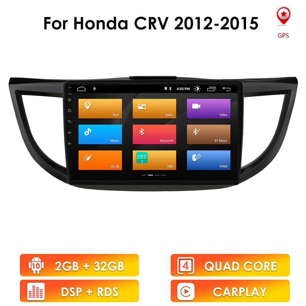 10.1 Für Honda CRV 2012-2016 Autoradio Android DSP Carplay GPS 4Kern FM AM RDS