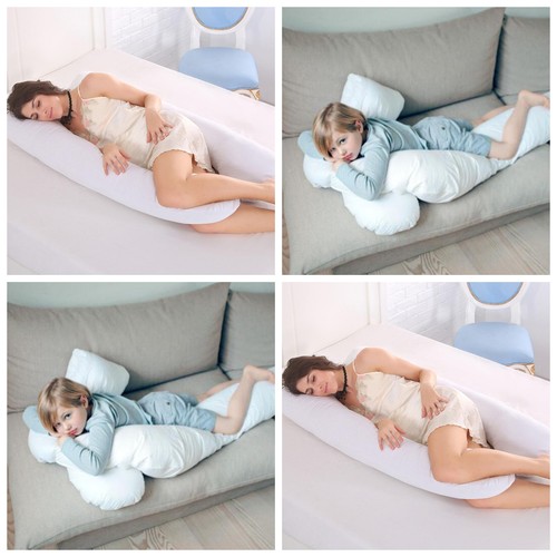 9ft U Shaped Pillow - Total Body Comfort Ideal for Pregnancy & Maternity Use - Picture 2 of 3