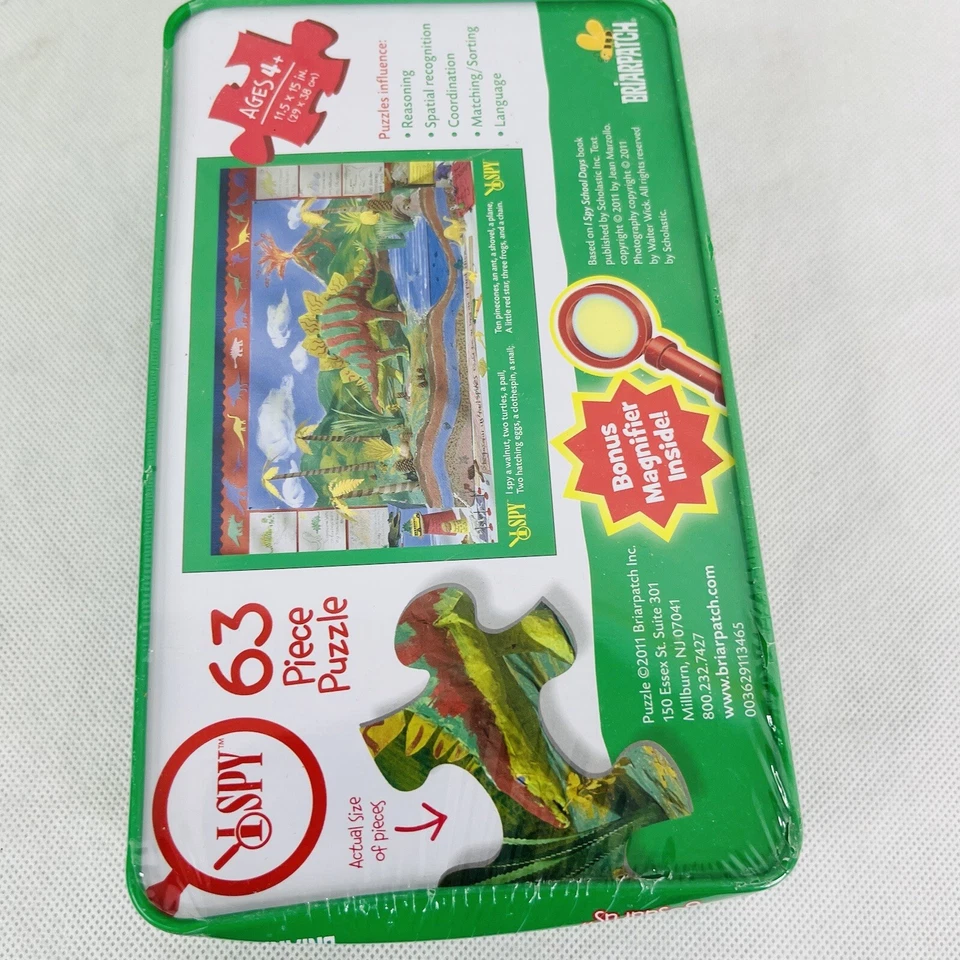 Головоломка стегозавра BriarPatch I Spy 63 штуки с оловом и лупой - Изображение 3 из 4