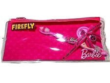 BARBIE Firefly TOOTHBRUSH KIT W BRUSH COVER Zipper STORAGE POUCH NEW
