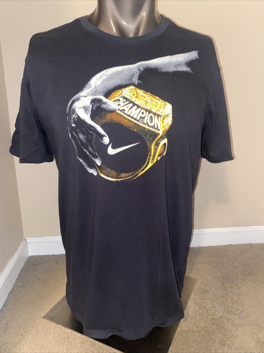 KYRIE IRVING 2016 NBA FINALS CHAMPION RING 'Crossover' Nike T-Shirt Size  Large
