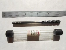 NEW MICROCUT USA 1/4" DIA. X 1-1/2" LOC X 4" OAL 4FL CC CARBIDE HP BALL END MILL