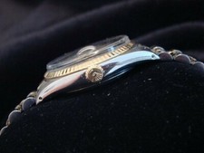 Rolex Datejust 16013 Mens 2Tone Yellow Gold Steel Watch Quickset with Black Dial 3