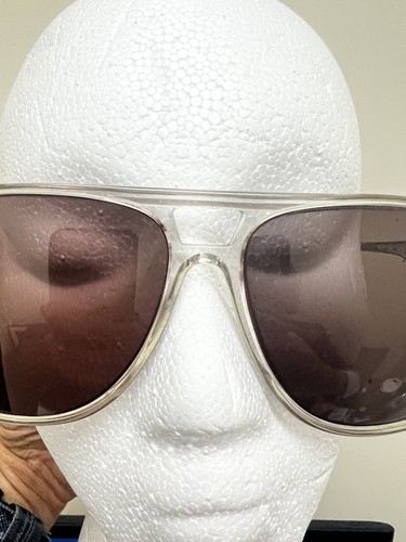 Vintage Modern Optical Boss Mod 1476 REY Translucent Gray Pilot Sunglasses - Picture 4 of 12