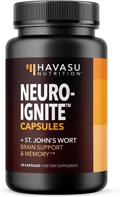 NeuroIGNITE Brain Supplement for Memory and Focus - 60 Count - Cognitive Support